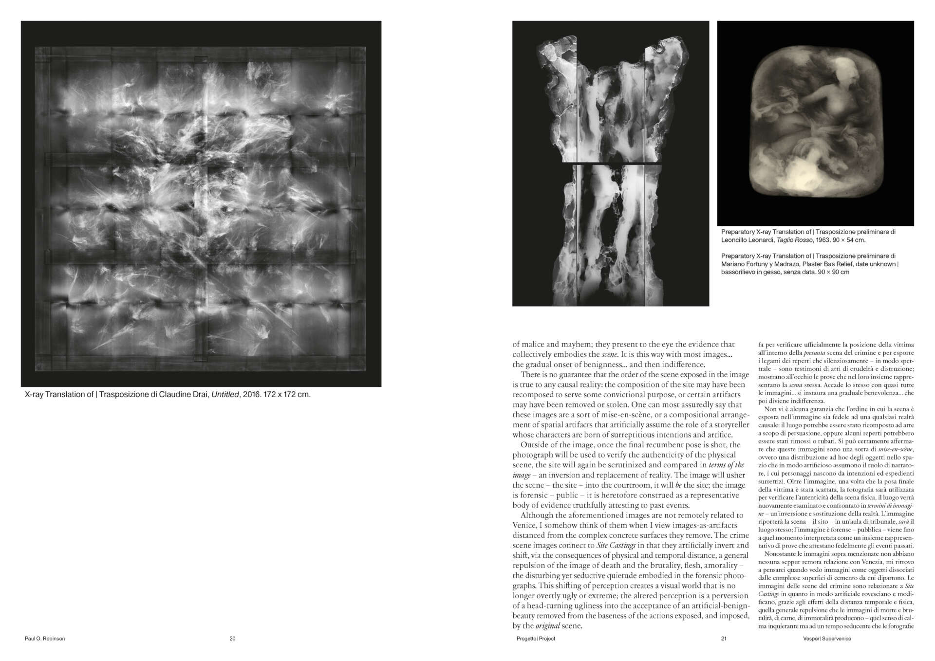 "SITE CASTINGS" IN VESPER, EDITION 1, SUPERVENICE
