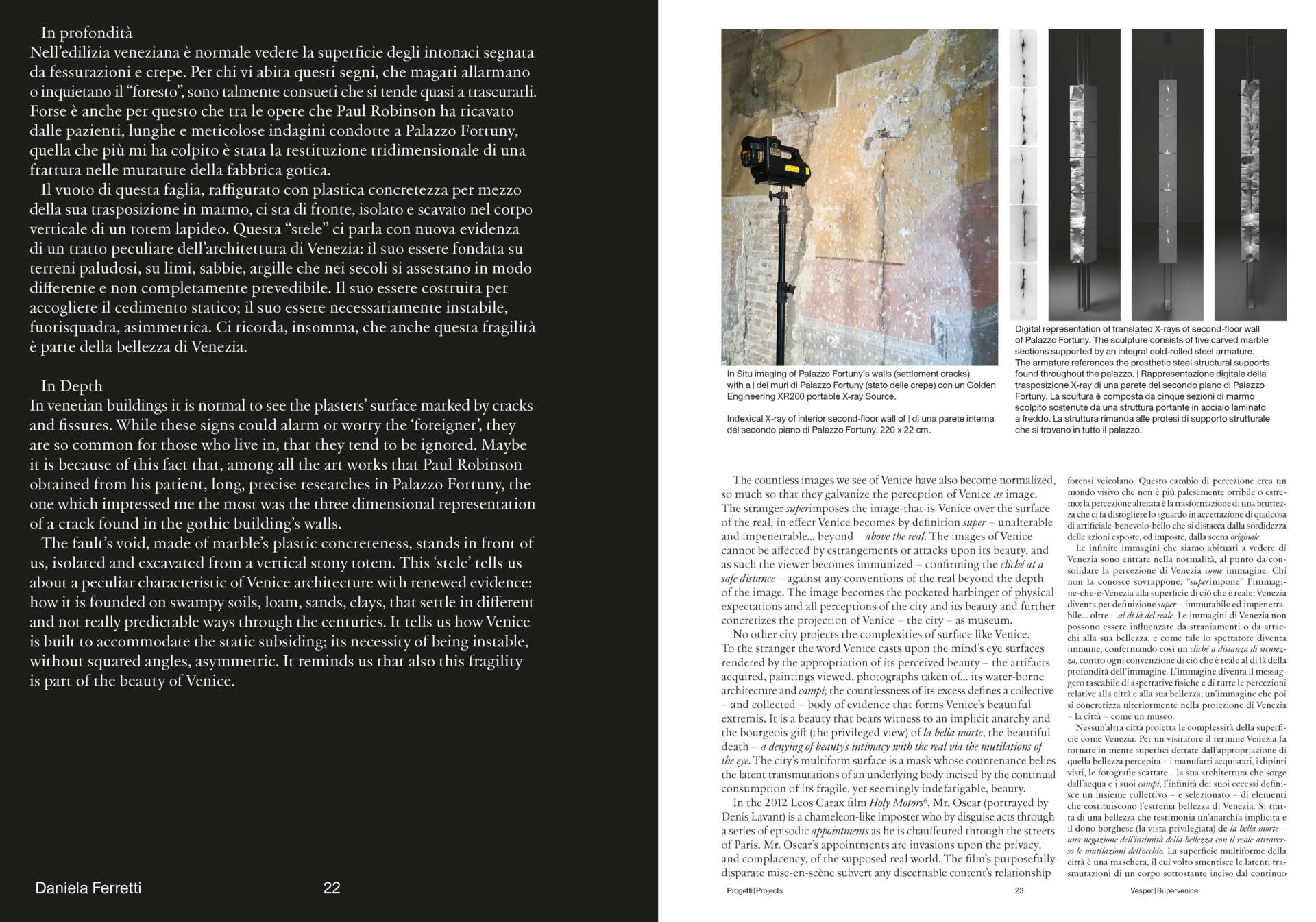 "SITE CASTINGS" IN VESPER, EDITION 1, SUPERVENICE